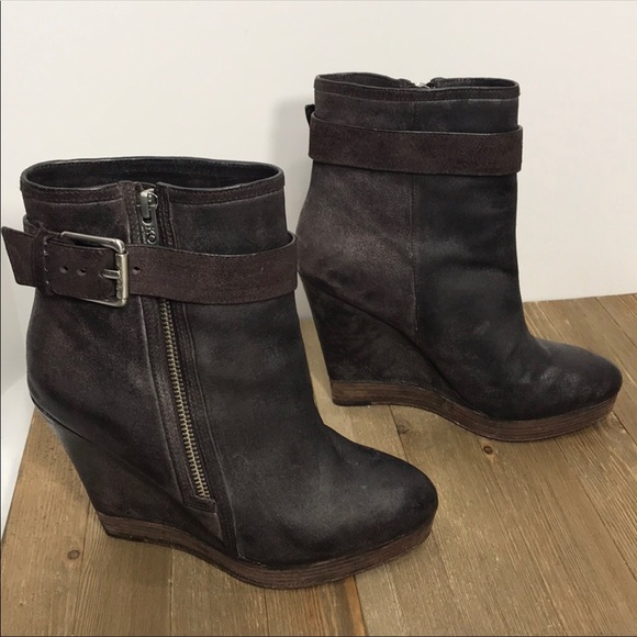 KORS Michael Kors Shoes - Michael Kors side zip wedge boots